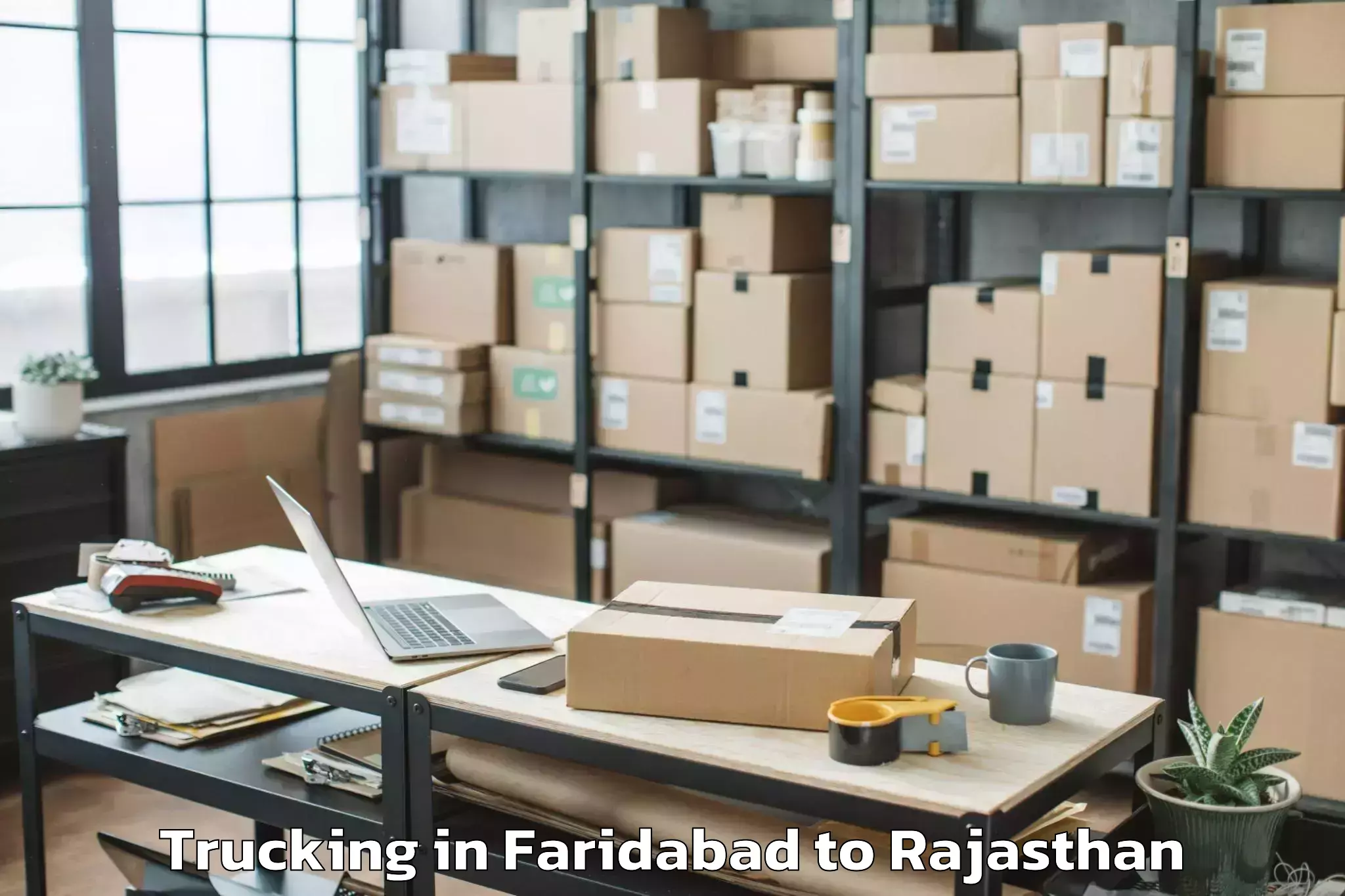 Efficient Faridabad to Ladnu Trucking